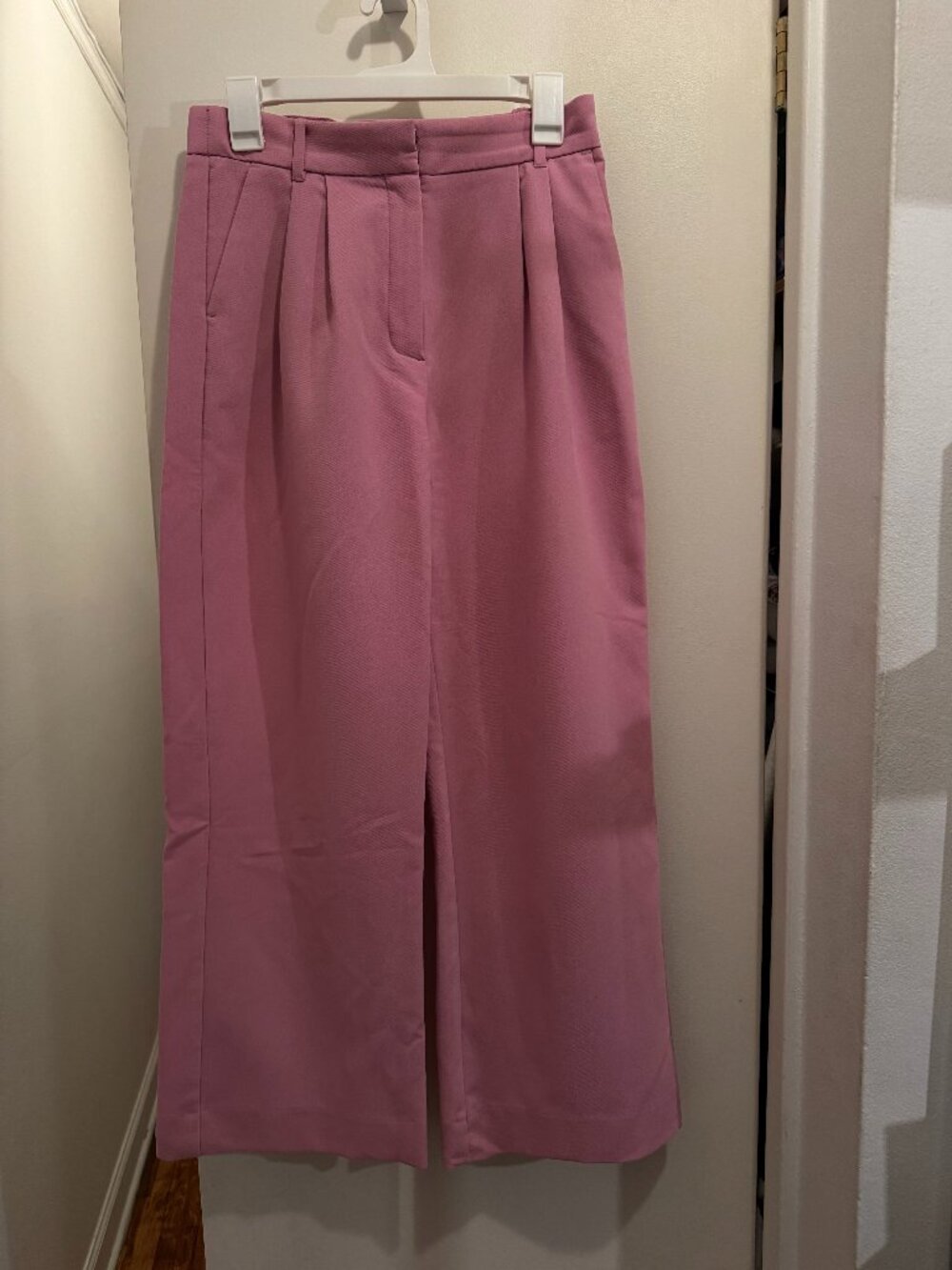 Women's Abercrombie & Fitch Sloane Tailored Wide Leg Pants Pink Size 28/6s